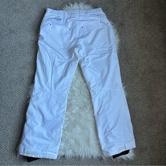Columbia Omni-Tech Women's Insulated White Snow Ski Snowboard Winter Pants Siz M - Picture 10 of 14